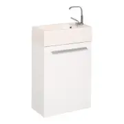 Fresca Pulito 16" Wood and Acrylic Bathroom Vanity with Integrated Sink in White