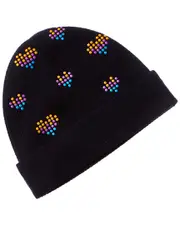 Brodie Cashmere Heart Hot Fix Cashmere Beanie