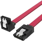 Watio Wave Data Cable – 0.5 m Sata Cable h/h in Red, Ideal for Internal Connections. Flexible and Durable Design. *