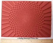 RUBBER Texture Art Stamp Deep Etched Molding Mat for Polymer PMC Paper Clay