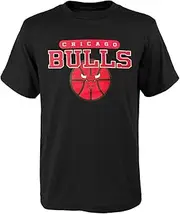 Outerstuff Chicago Bulls Juniors Boys 4-18 Team Wordmark Logo T-Shirt