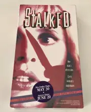 STALKED / DREAM MAN VHS 1995 DOUBLE FEATURE PROMOTIONAL SCREENER COPY New!