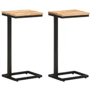 Side Tables 2 pcs 31.5x24.5x64.5 Solid Acacia Wood vidaXL