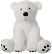 Apricot Lamb Toys Plush White Polar Bear Stuffed Animal Soft Cuddly Perfect for Child White Polar Bear 8 Inches)
