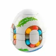 Rotating Easter Egg Fidget Puzzle Ball, Fidget Cubes Top Spinning Toy, Four Color Beads in Side - Puzzle Games Orbit Ball Toys