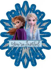 Frozen 2 Pack of 8 Glitter Jumbo Party Invitations