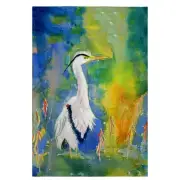 Betsy Drake D&B's Blue Heron Guest Towel