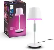Philips Hue Go Smart Portable Table Lamp White White & Colour Ambiance LED with Bluetooth, for Home Indoor Lighting, Bedroom, Living Room, Dining Room, Office. Compatible with Alexa HUEGOTBL