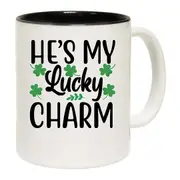 Hes My Lucky Charm Irish St Patricks Day Ireland Mug Cup