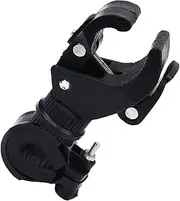 Bike Flashlight Holder Rotatable Design Plastic Flashlight Stand for Mountain Bikes Easy Install Torch Rack Fit for Night Riding and Cycling