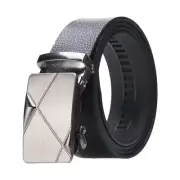 Men's Automatic Buckle Belt Business PU Leather Belts For Male MKS