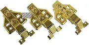 Folding Butt Hinges,4Pcs Kitchen Units Concealed Cabinet Door Mute Hinges Soft Close Inset and Embed Mounting Wine Cabinet Cupboard Wardrobe(Color:Gold,Size:Full Overlay) (Colo (Color : OneColor, Si