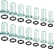 [WINSENET] 14-18Pcs Glass Ear Stretching Kit 1.6-7mm/7.5-12mm Plugs for Ears Gauges with O-Rings Single Flare Glass Gauge Stretching Kit Ear Expander Body Piercing Jewelry for Women Men