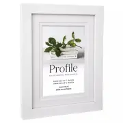 Profile - Elegant Deluxe 4x6/6x8" Photo Frame - White