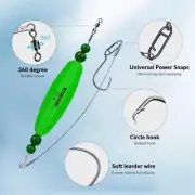 Fishing Bobbers Catfish Float Rigs Santee Rig Tackle Rattling 4Pcs 2.5" Green