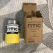 RTIC-Craft Can Cooler-Sunflower Yellow-Thermal & Insulated-Removable Ring-NEW