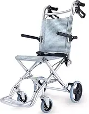 Light Weight Outdoor Comfortable Mobile Wheelchair Displacement Machine Foldable,Transport Outdoor Comfortable Mobile Wheelchair Displacement Machine with Handbrakes,Folding Transport Chai