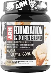 Arms Race Nutrition | ARN | Foundation Protein Blend (2 Pounds, Vanilla Waffle Cone)