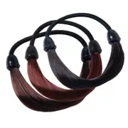 Fashion Straight Hair Band Elastic Hair Rope Wig Ponytail Holder Scrunchie