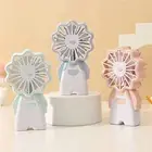 Mini Fan Creative Shape One-key Start Usb Rechargeable Mini Handheld Fan Abs