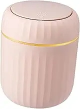 MYCENSE Mini Desktop Trash Can Desktop Storage Box Storage Bucket Waste Basket Waste Bin for Living Room Study Countertop Bedroom, Pink