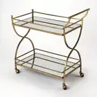 Antique Gold Bar Cart