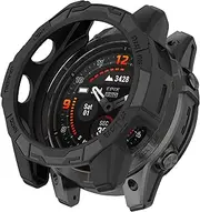 Chofit Cases Compatible with Garmin Epix Pro Gen 2 47mm/Fenix 7 Pro/Fenix 7 Case, TPU Protective Cases for Watch Frame Protection Shell Accessories (Black)