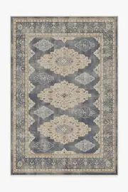 185' x 275' | Machine Washable Runner Rug | Kid & Pet Friendly | Indoor Rug | Maxine Dusk Blue Rug | Ruggable