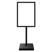 A1 Double Sided Sign Poster Sign Floor Frame Poster Stand Advertising Display Stand for Store Mall Shopping Guide Wedding Meeting Office Metal Black