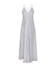 Cross Strap Flare Dress 0 Grey