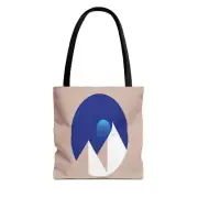 Double Sided Different Color Tote Bag Geometric Pattern