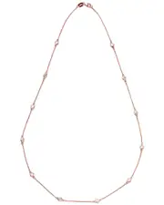 Suzy Levian 14K Rose Gold 1.80 ct. tw. Diamond Station Necklace