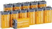 Amazon Basics 12-Pack 9 Volt Alkaline Performance All-Purpose Batteries, 5-Year Shelf Life, Packaging May Vary