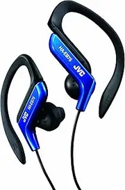 JVC HA-EB75 in-Ear Sweat Resistant Sports Headphones with Adjustable Clip - Blue