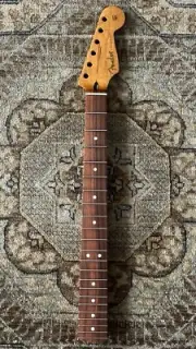Fender Roasted Maple Strat Neck, 22 Jumbo Frets, 12", Pau Ferro, Flat Oval Shape
