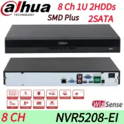 Dahua NVR5208-EI 8CH 2SATA 1U AI 4K WizSense Network Video Recorder UHD 32MP