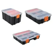 Tool Storage Box Organiser Case Small Parts Compartment DIY Multi Grids Box