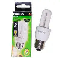 在飛比找蝦皮購物優惠-[田中小姐本鋪] PHILIPS 飛利浦 迷你U型省電燈泡 