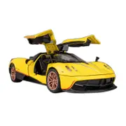 Catzon 1:32 Huayra Dinastia Alloy Car Model with Pull-Back Functionality and Sound Light Effects-Yellow