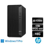 【HP 惠普】I5十四核商用電腦(600G9 MT/I5-13500/16G/512G SSD+1TB HDD/W11P)