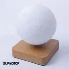 Floating Moon Lamp Levitating Light Night Lamp Light Wood Grain Base Decoration