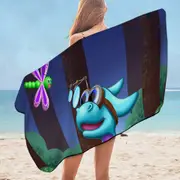 Tinker the Smartest Dragon Microfiber Beach Towel