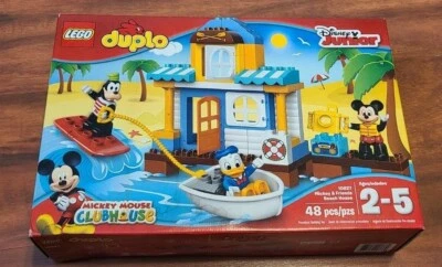 Lego Duplo Mickey Mouse Clubhouse Mickey & Friends Beach House Set New RETIRED!