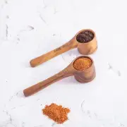 Wood Coffee Scoop-2PCS Wooden Measuring Scoops Wooden Scoops for Jars Small W...