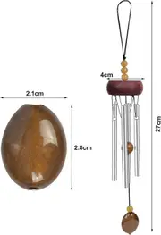 Wind Chimes Garden Wind Chime 4 Tubes Aluminum Wind Chime Outdoor Wind Chime Hanging Pendant Large Outdoor Wind Chimes For Outdoor Garden Decoration