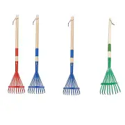 Leaf Rake Garden Rake,Quick Clean up with Long Handle Heavy Duty Accessories