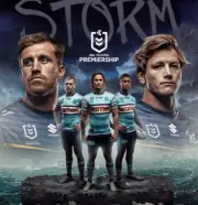 Melbourne storm Cronulla sharks nrl rugby team photo, bargain,3