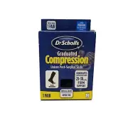 Dr. Scholl's Medium Unisex Open Toe Microfiber Support Socks Black