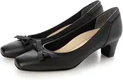 Riz raffinee(リズ ラフィーネ) Liz Rafine RRLF43281BL220 Women's Black Pumps, 8.7 inches (22.0 cm), Black, 22.0 cm