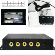 4-Way 360° Split-Screen Monitoring Control Box Car Parking View Camera VCR Image